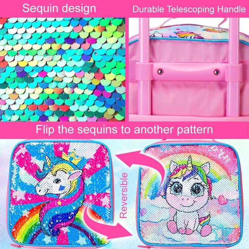 GXTVO Kids Suitcase with Wheels for Girls and Boys, Rolling Carry on Luggage for Toddler Children - Image 5